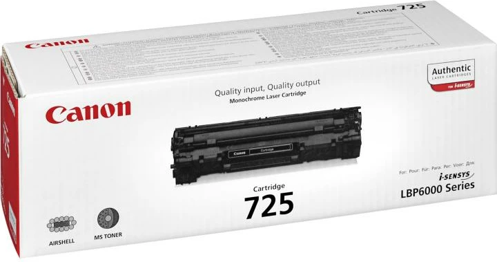 Toner, Canon, 725 (CRG-725), ~1600 faqe, origjinal, i zi
