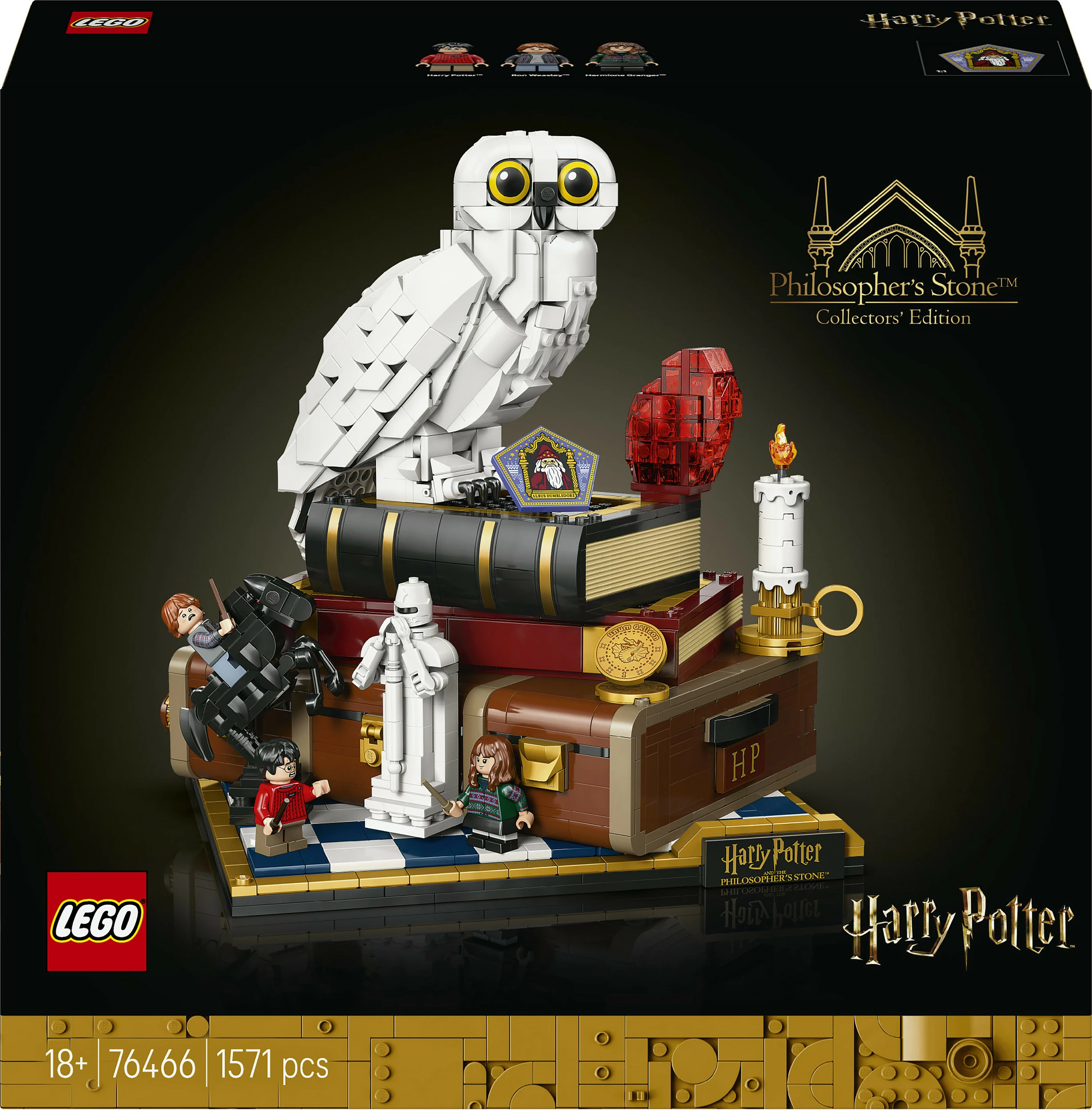 Set ndërtimi LEGO Harry Potter 76466 Philosopher's Stone Collectors' Edition, 1571 pjesë, 18+, multikolor