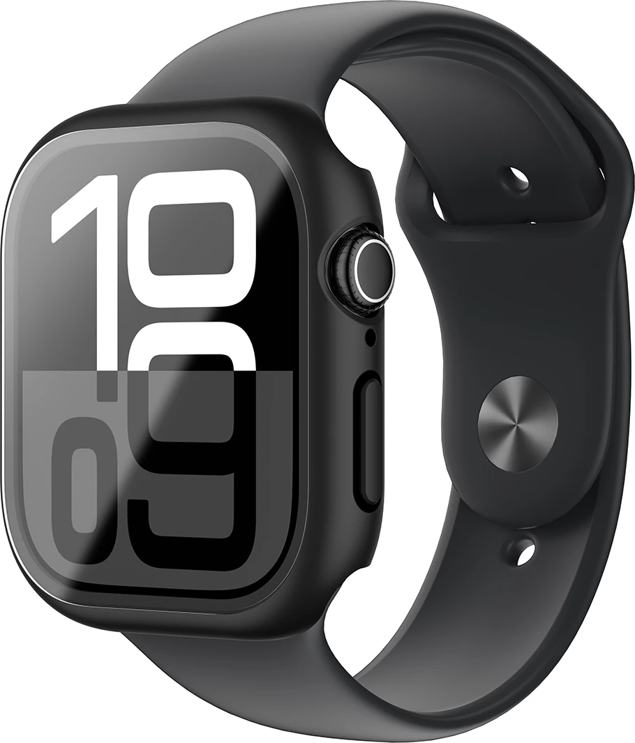 Mbështjellës AmazingThing Radix Glass për Apple Watch 42mm, i zi