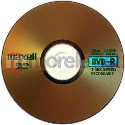 Disk DVD-R Maxell 275733.30.TW 4.7 GB 16x, paketim 100 copë