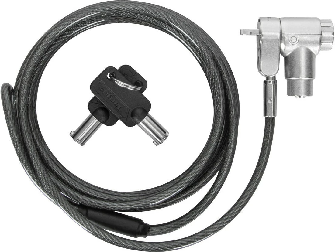 Kabllo sigurie me kyç Targus Ultimate, 2m, çelik, argjend