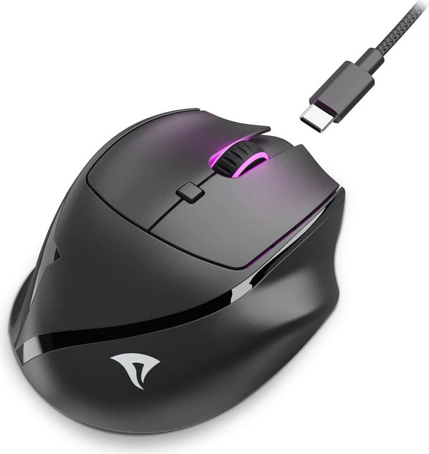 Maus Sharkoon OfficePal M25W, wireless + USB Type-C, 4000 DPI, i zi