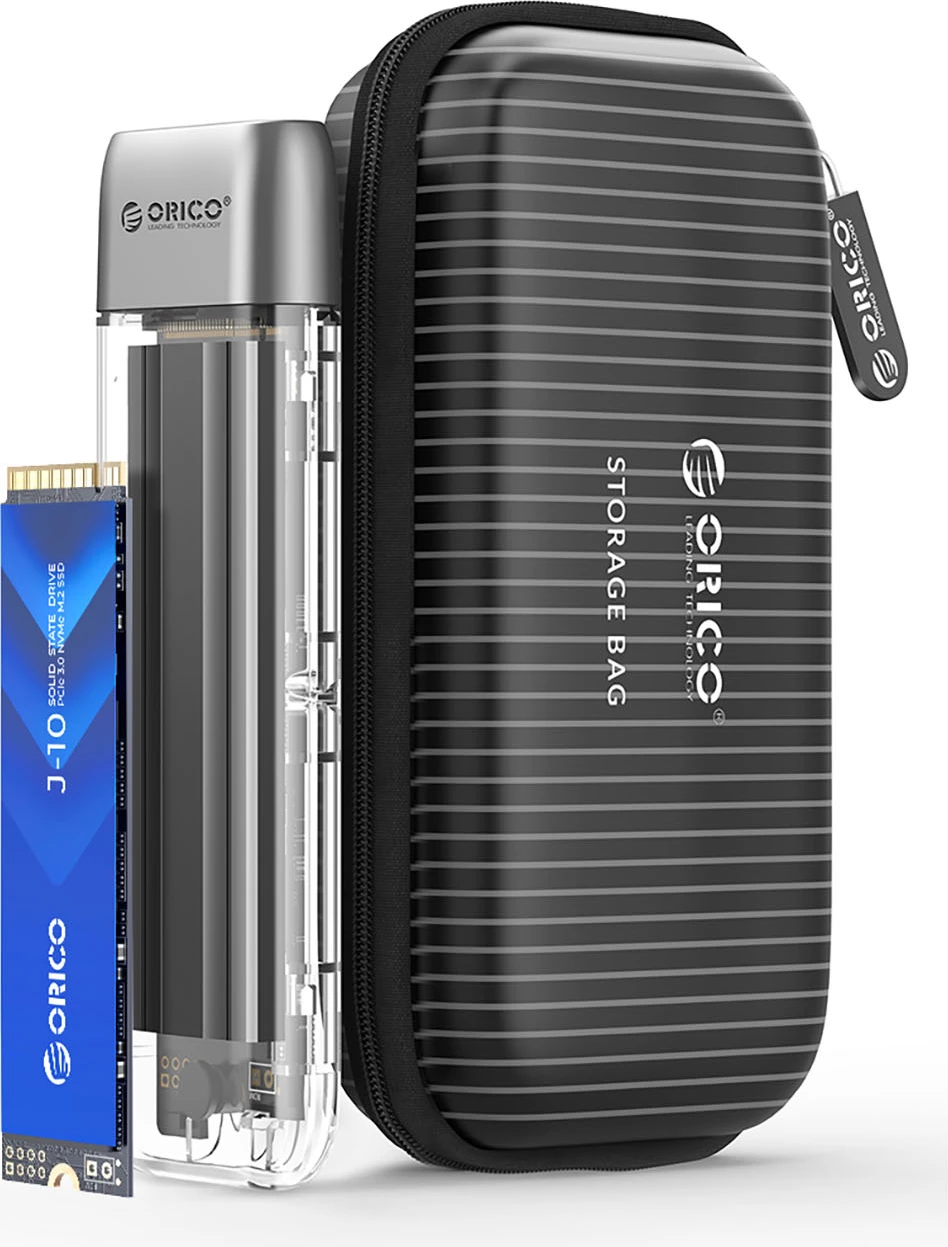 Kasë Orico TXM2-C3 për M.2 NVMe, USB-C 3.2, 10Gb/s, Transparent