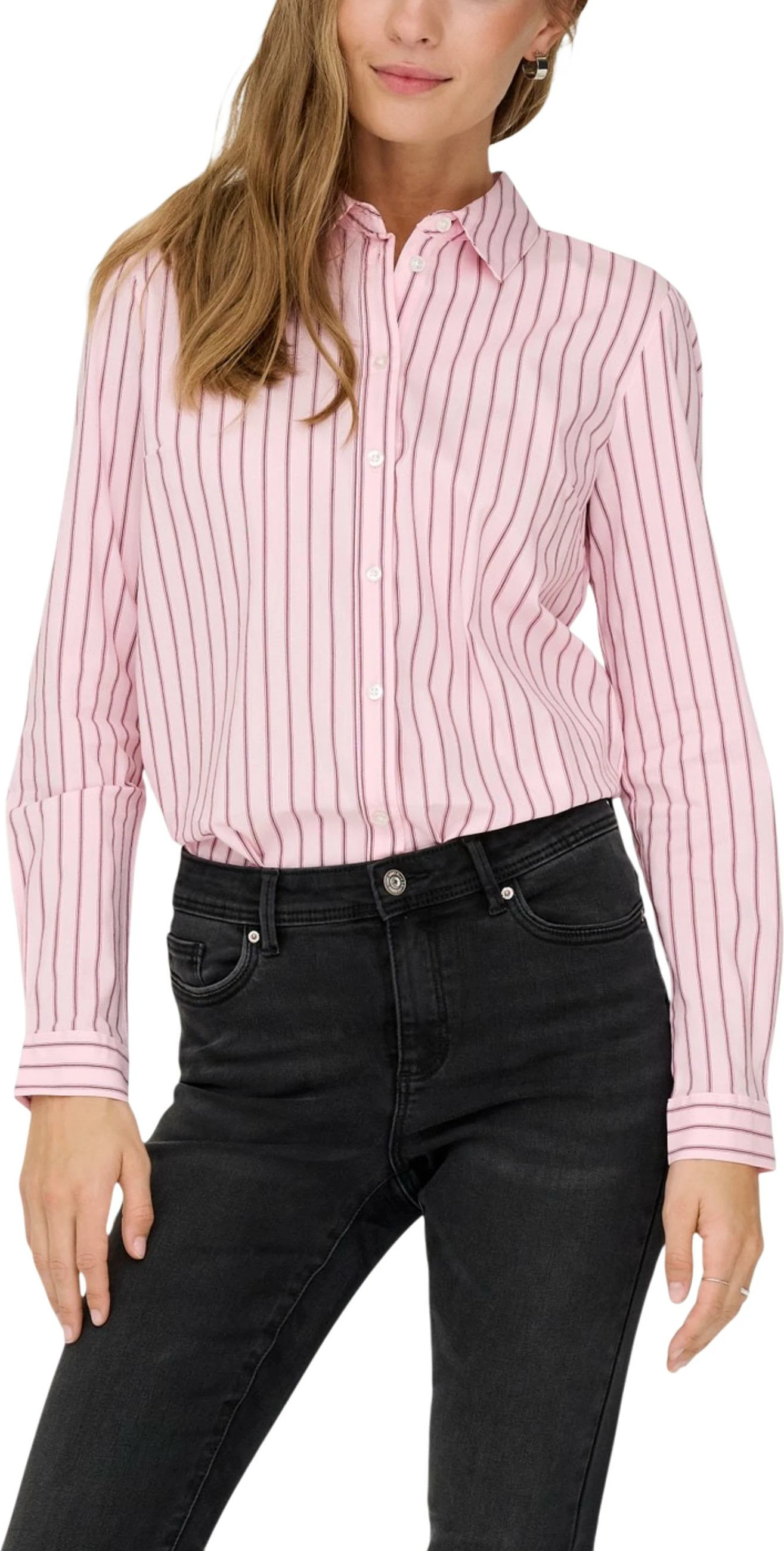 Këmishë për femra Jacqueline de Yong JDYMIO L/S WVN NOOS, rozë
