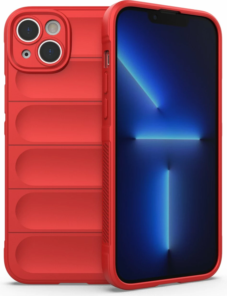 Mbështjellës Hurtel Magic Shield Case për iPhone 14 Plus, TPU, Kuq