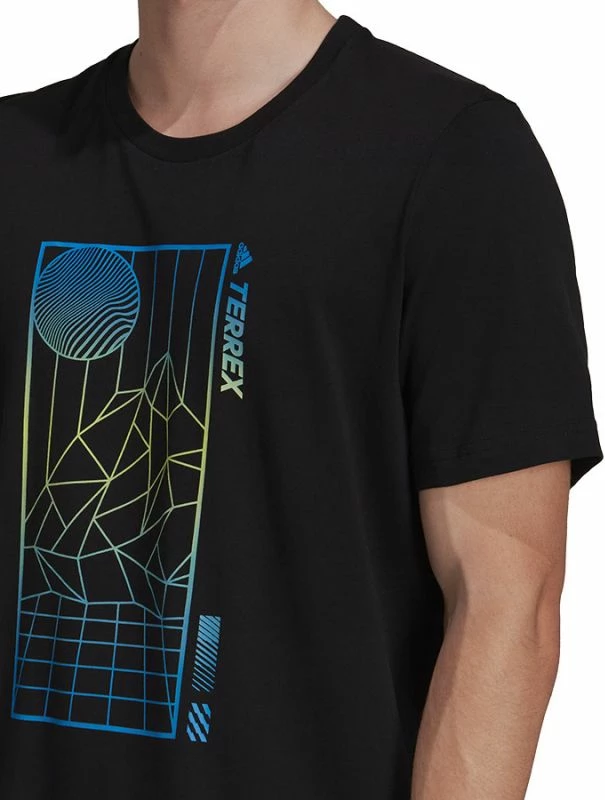 Maicë adidas Terrex për meshkuj, e zezë [Madhësia: S]