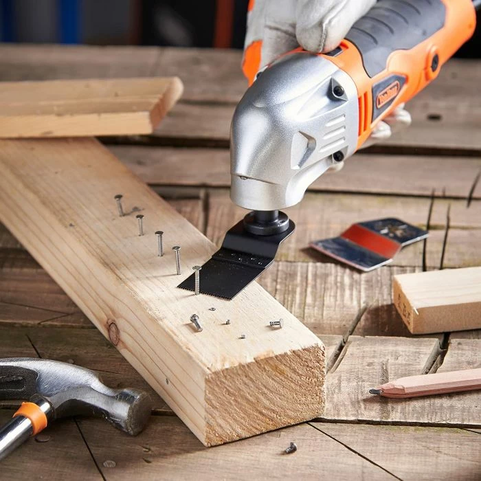 Vegël multifunksionale osciluese, VonHaus, 3515049, 280W, me aksesorë dhe kuti, portokalli/zezë