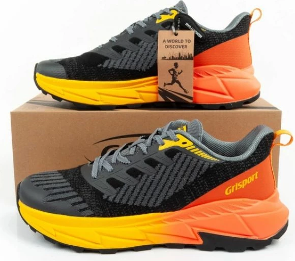 Atlete për meshkuj Grisport, të zeza dhe portokalli