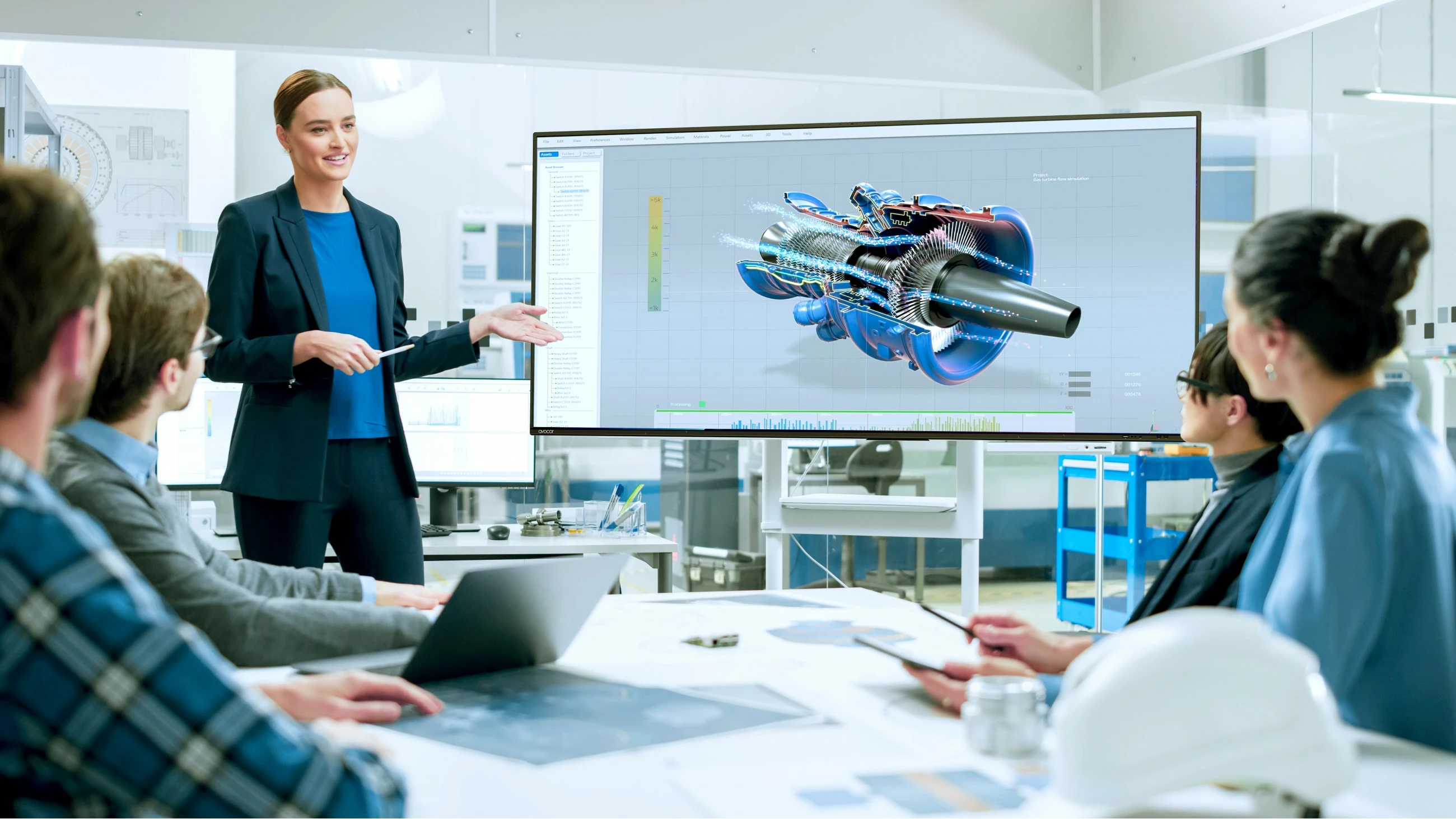 Ekran i madh me prekje AVOCOR E Serie AVE-9200 92 inç, 5K Ultra HD, Wi-Fi, 3 altoparlantë