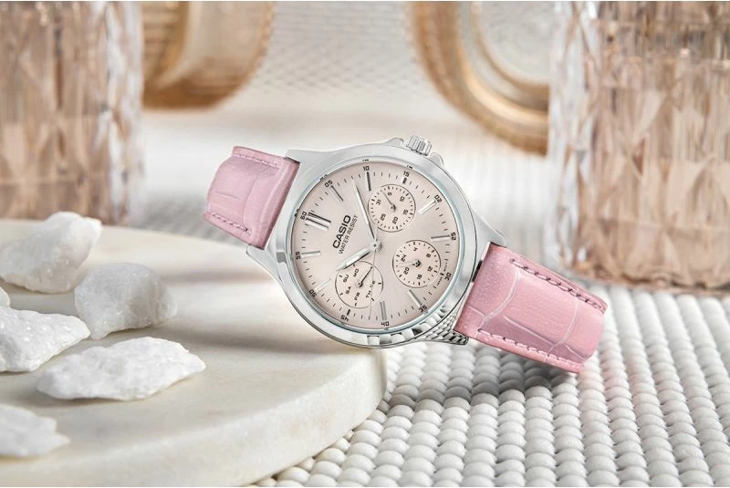 Orë dore për femra CASIO, rozë
