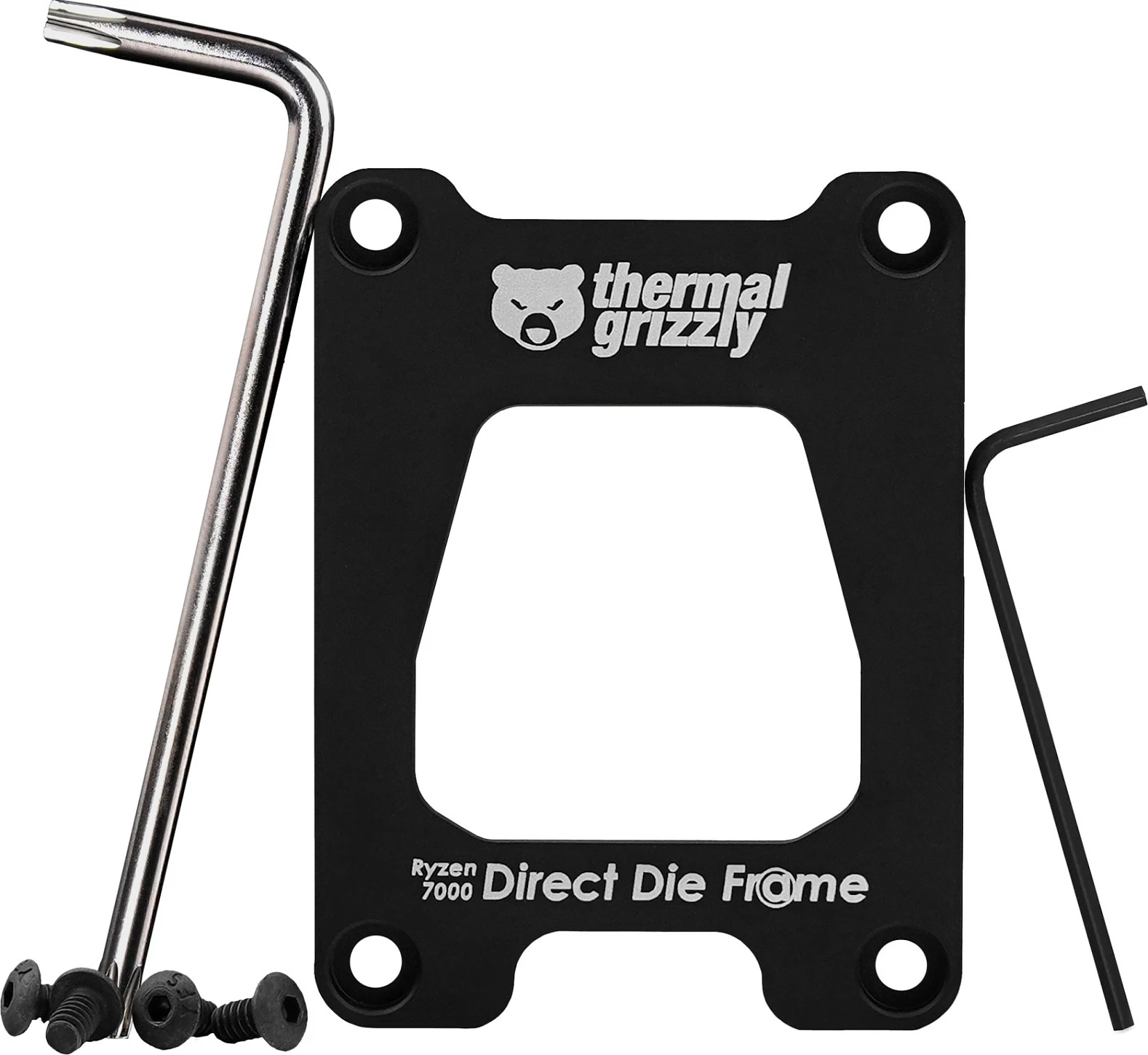 Braket Thermal Grizzly Ryzen 7000 Direct Die Frame, Socket AM5, alumin, zi