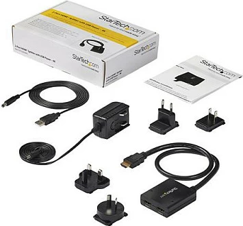 HDMI splitter StarTech ST122HD4KU, 1x2, 4K 30Hz, USB/adapter, i zi