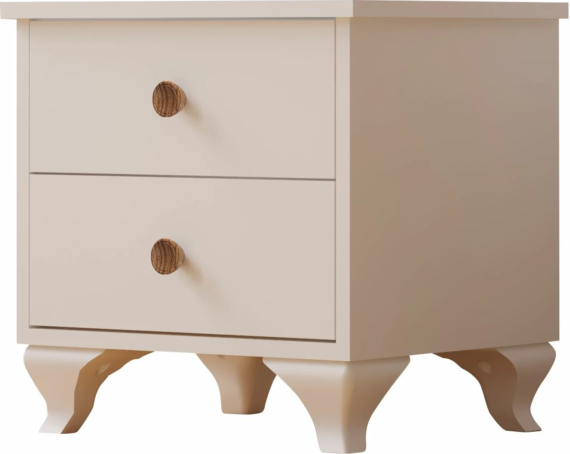 Komodinë nate, Skye Decor, Rb-070, ngjyrë e bardhë mat