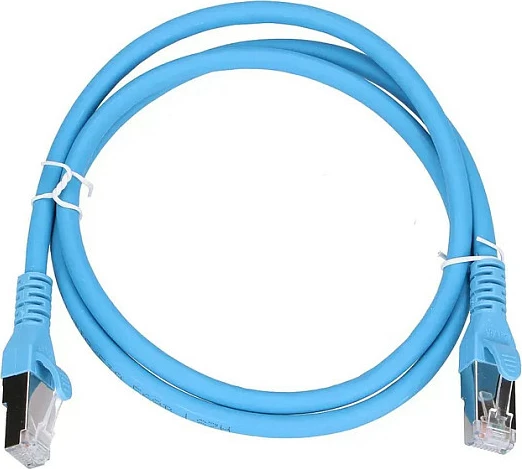 Kabllo rrjeti Extralink Cat6a S/FTP Patchcord 1m, 10Gbps, RJ45, blu