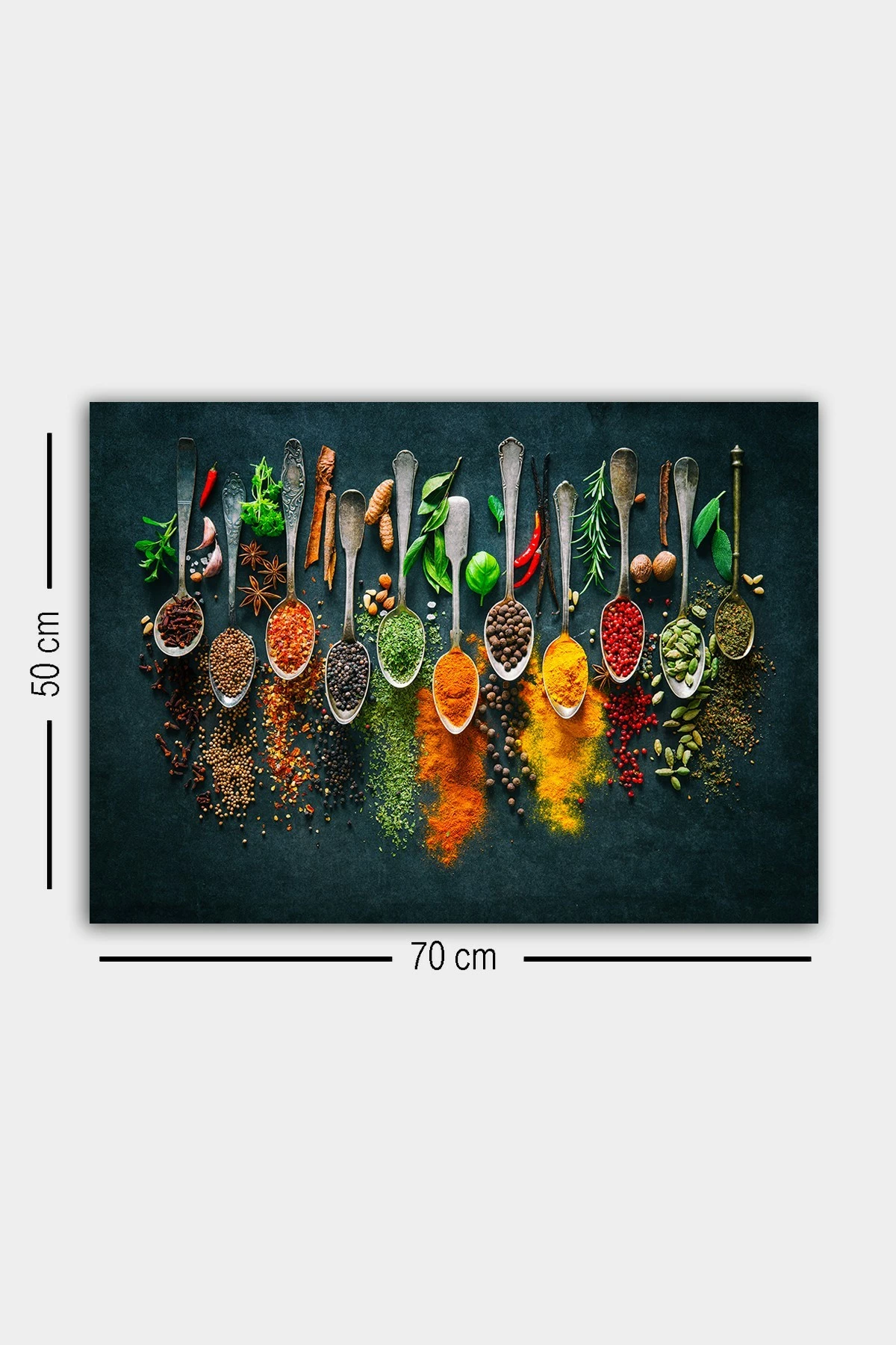 Pikturë dekorative në kanavacë, shumëngjyrëshe, 50x70cm, 1060609166-5070