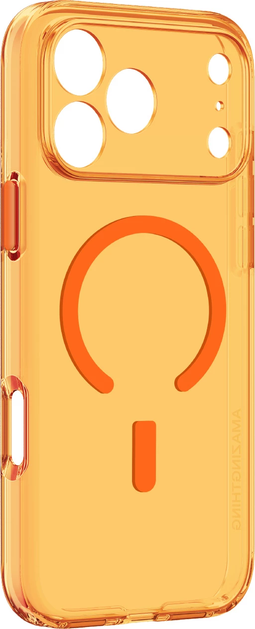 Mbështjellës celulari AmazingThing Minimal Mag Lens për iPhone 17 Pro Max MagSafe polikarbonat portokalli