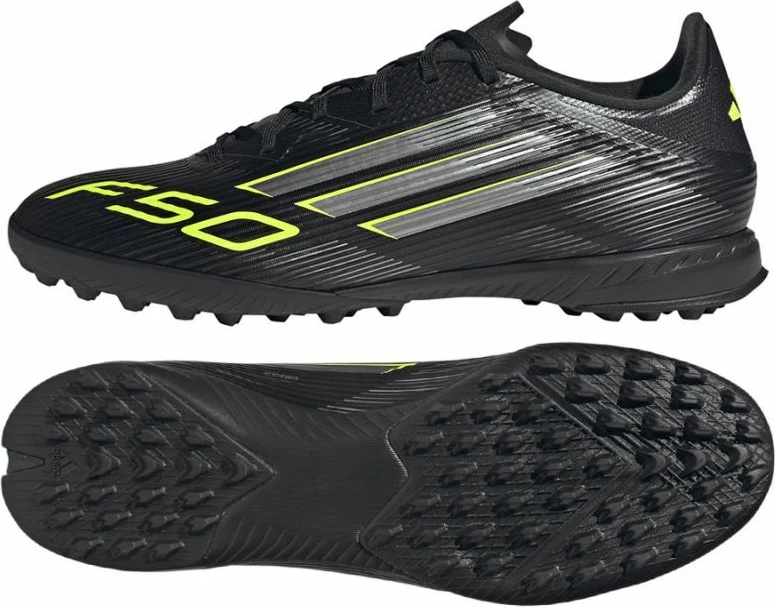 Atlete futbolli për meshkuj adidas F50, të zeza