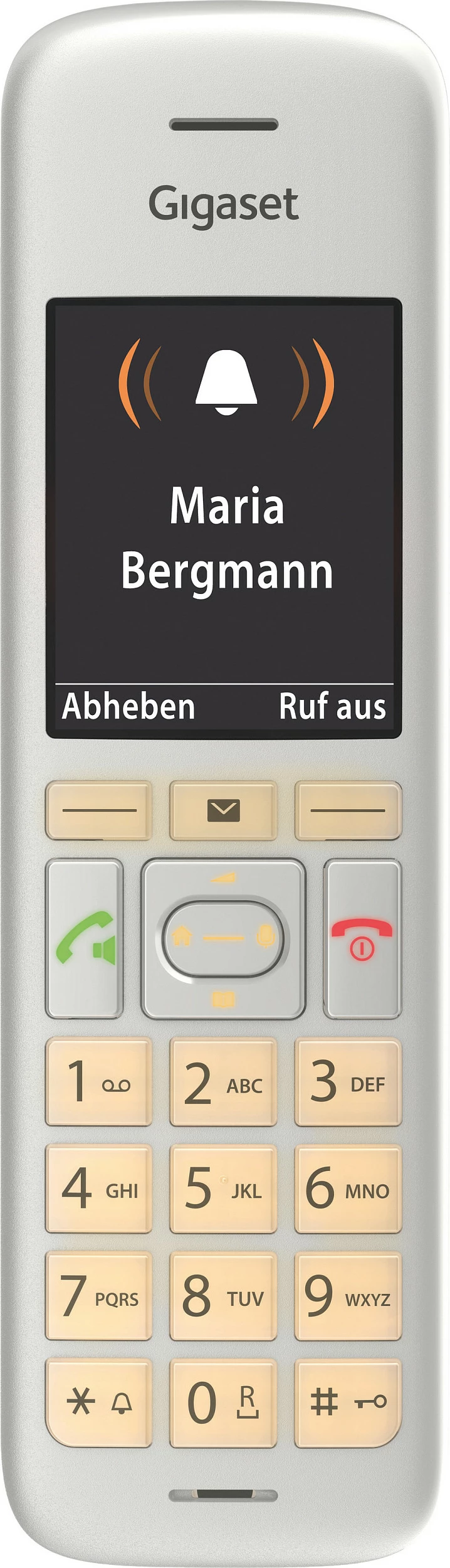 Telefon fiks DECT Gigaset CE575HX, pa kabllo, libër telefoni 200 kontakte, ekran 2.2", argjendi