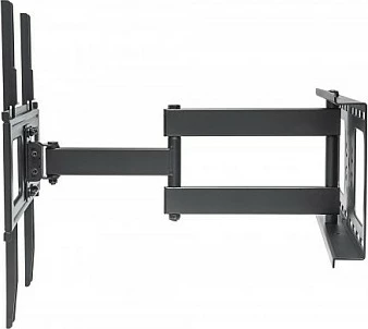 Mbajtëse muri për TV MANHATTAN, 32-55", VESA 400x400, rrotulluese 180° dhe e animueshme -20° deri 10°, 50kg, e zezë