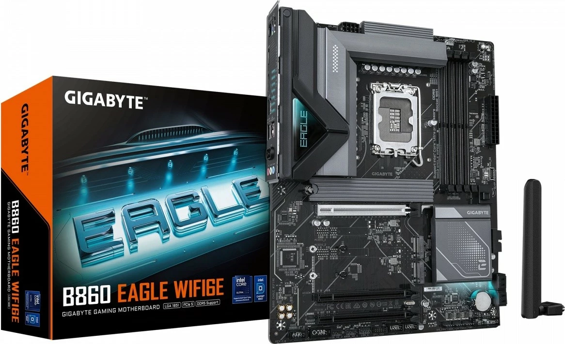 Pllakë amë Gigabyte B860 EAGLE WiFi6E, Socket LGA1851, DDR5, Wi-Fi 6E