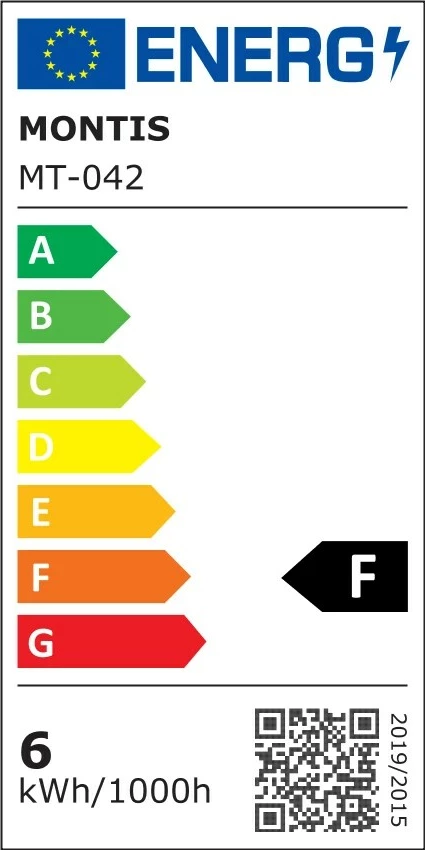 Llambë tavoline Montis MT042-BK, LED, 5.7 W, e zezë