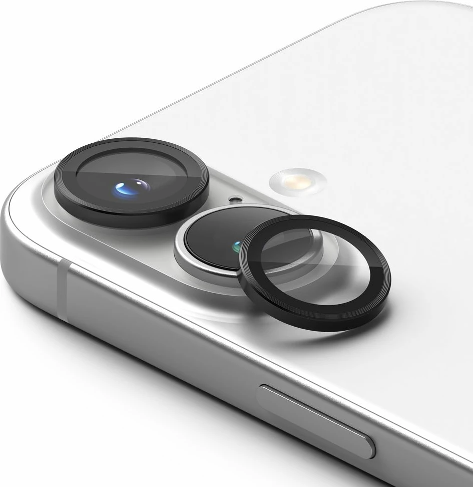Mbrojtës kornize kamere Ringke për iPhone 16 / 16 Plus, 2 copë, Zi