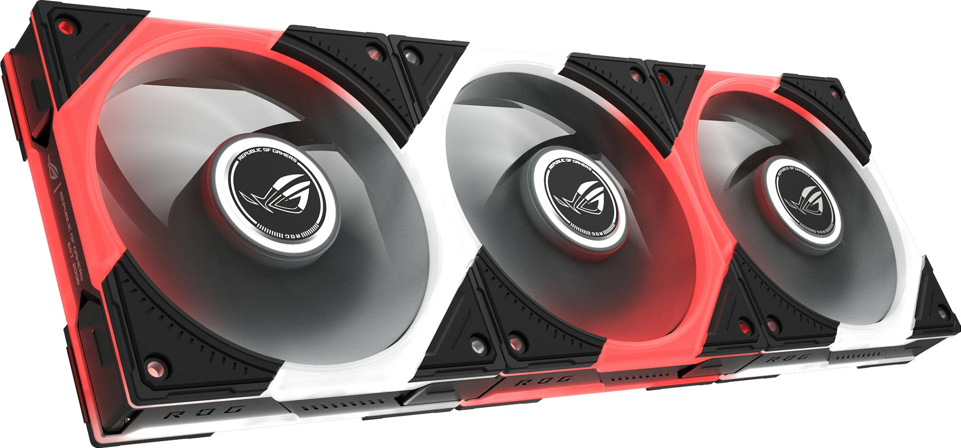 Ventilatorë për kasë ASUS ROG Eurux GR120, ARGB Reverse, set 3n1, i zi
