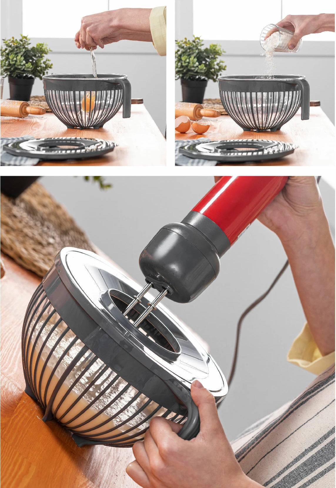 Kapak blenderi Hermia, BNM-0971, ngjyrë gri