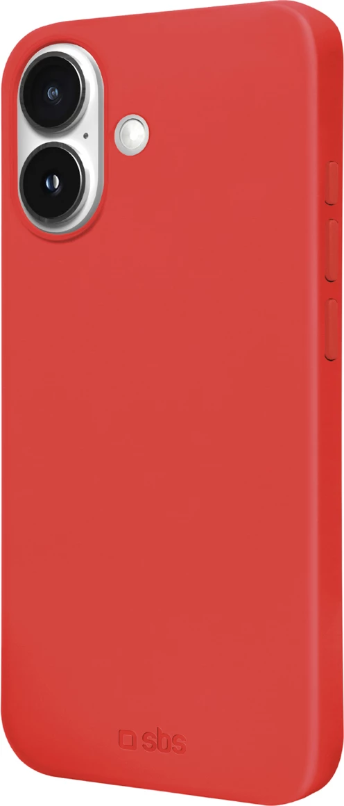 Mbështjellës SBS Instinct për iPhone 16, TPU me mikrofibër, 20 g, i kuq
