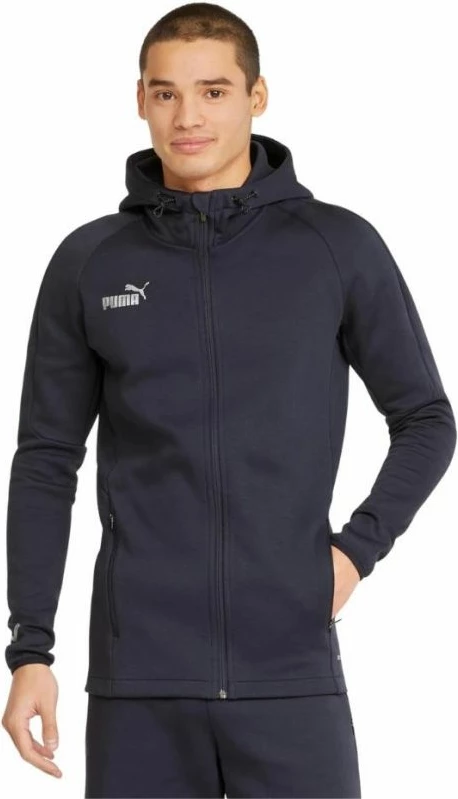 Duks me kapuç Puma për meshkuj, blu marin