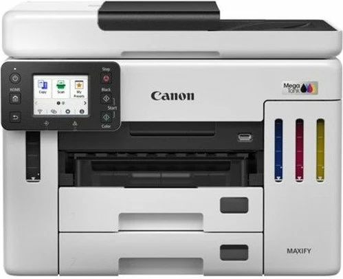 Printer multifunksional Canon MAXIFY GX6140 (6882C009) A4 MegaTank CISS Wi‑Fi/Ethernet/USB, Bardhë