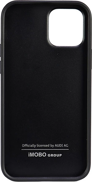 Mbështjellës Audi Synthetic Leather për iPhone 12/12 Pro 6.1", i zi