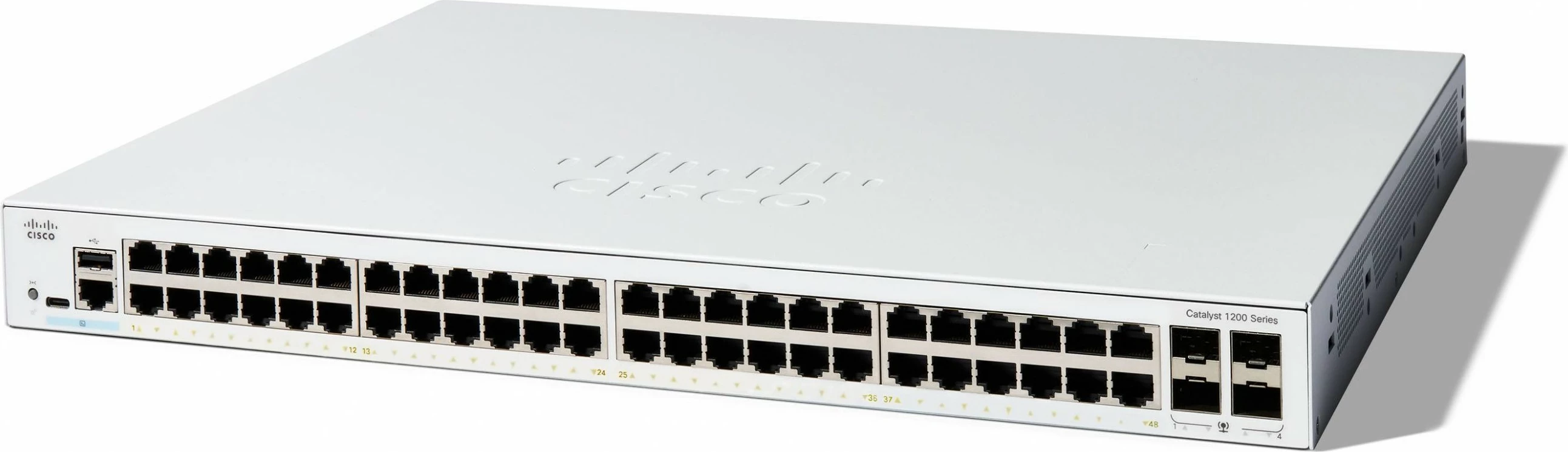 Switch Cisco Catalyst 1200-48T-4G, 48 porta GE, 4x1GE SFP, i bardhë