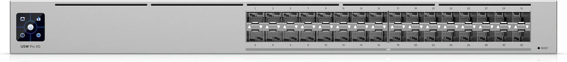 Switch Ubiquiti USW-Pro-XG-Aggregation, 32 port, 10G, 1U rackmount, gri