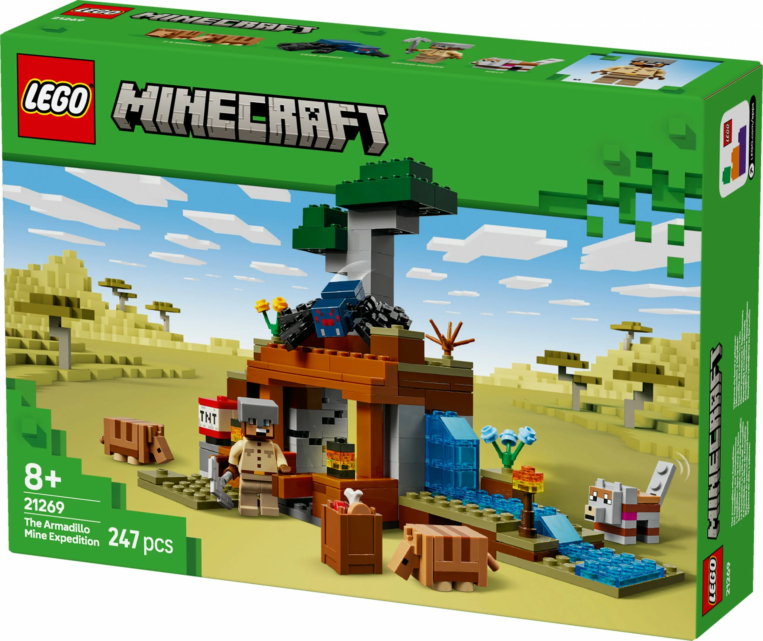 Set ndërtimi LEGO Minecraft 21269, 247 pjesë, shumëngjyrësh