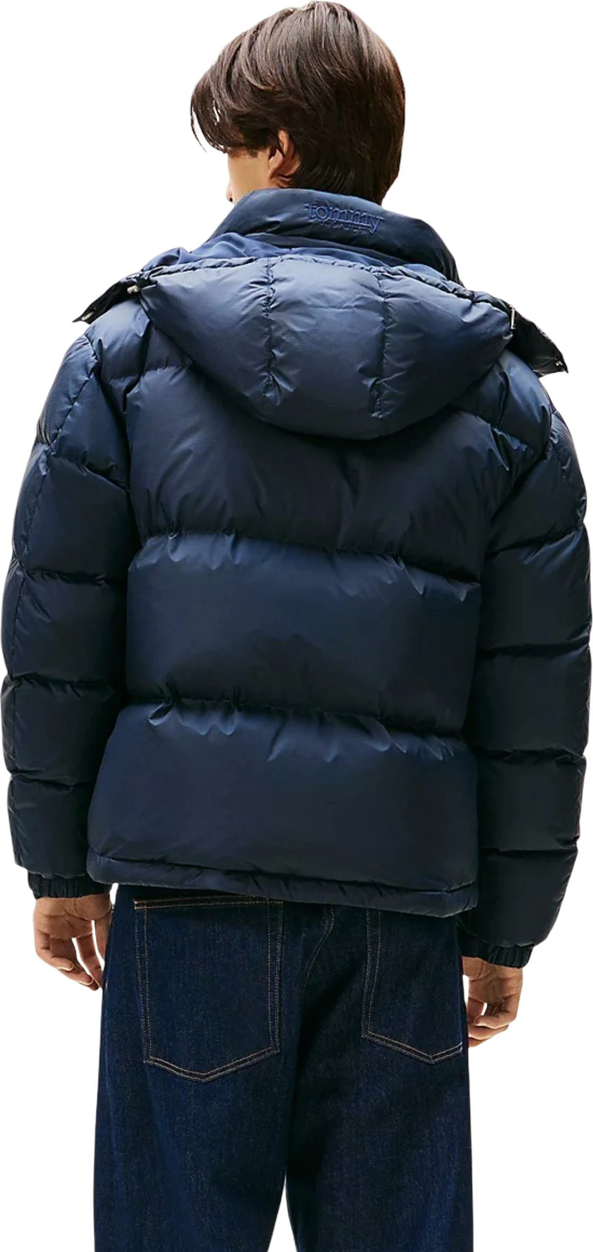 Jakne puffer për meshkuj Tommy Hilfiger Jeans TJM Alaska Down Puff DM0DM22036, kaltër e errët [Madhësia: XS]