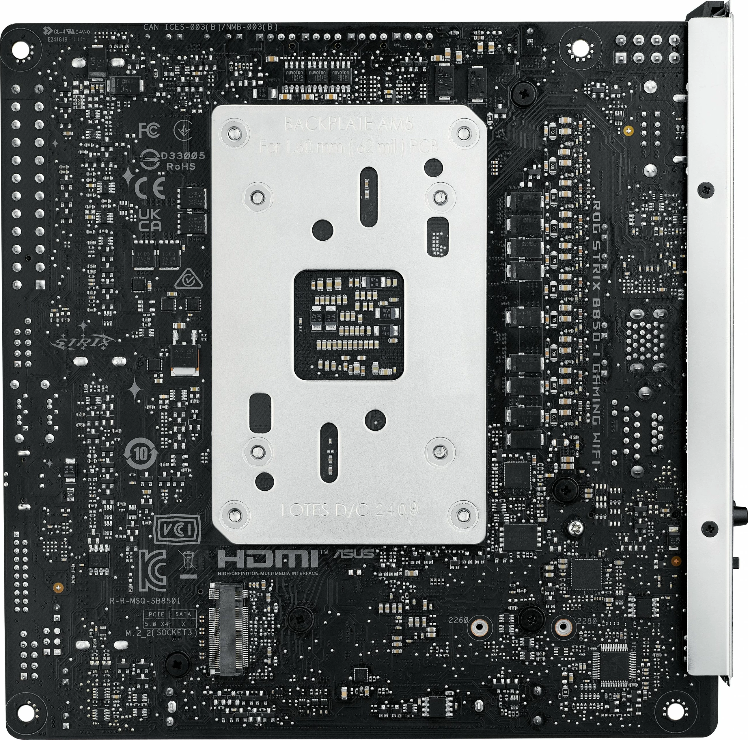 Pllakë amë ASUS ROG STRIX B850-I GAMING WIFI, Socket AM5, DDR5, WiFi 7, mini-ITX, e zezë