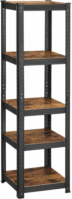 Raft librash dhe magazinimi SONGMICS GLR037B01, 5 rafte, 37x37x150 cm, kafe vintage/zi