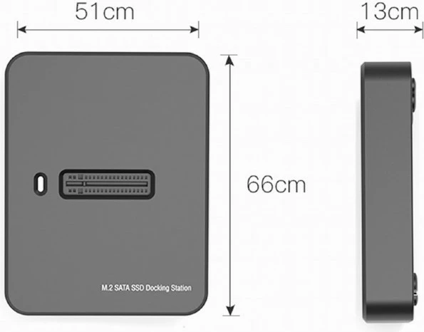 Stacion dokimi për SSD M.2 Gembird DD-U3M2, USB-C, i zi