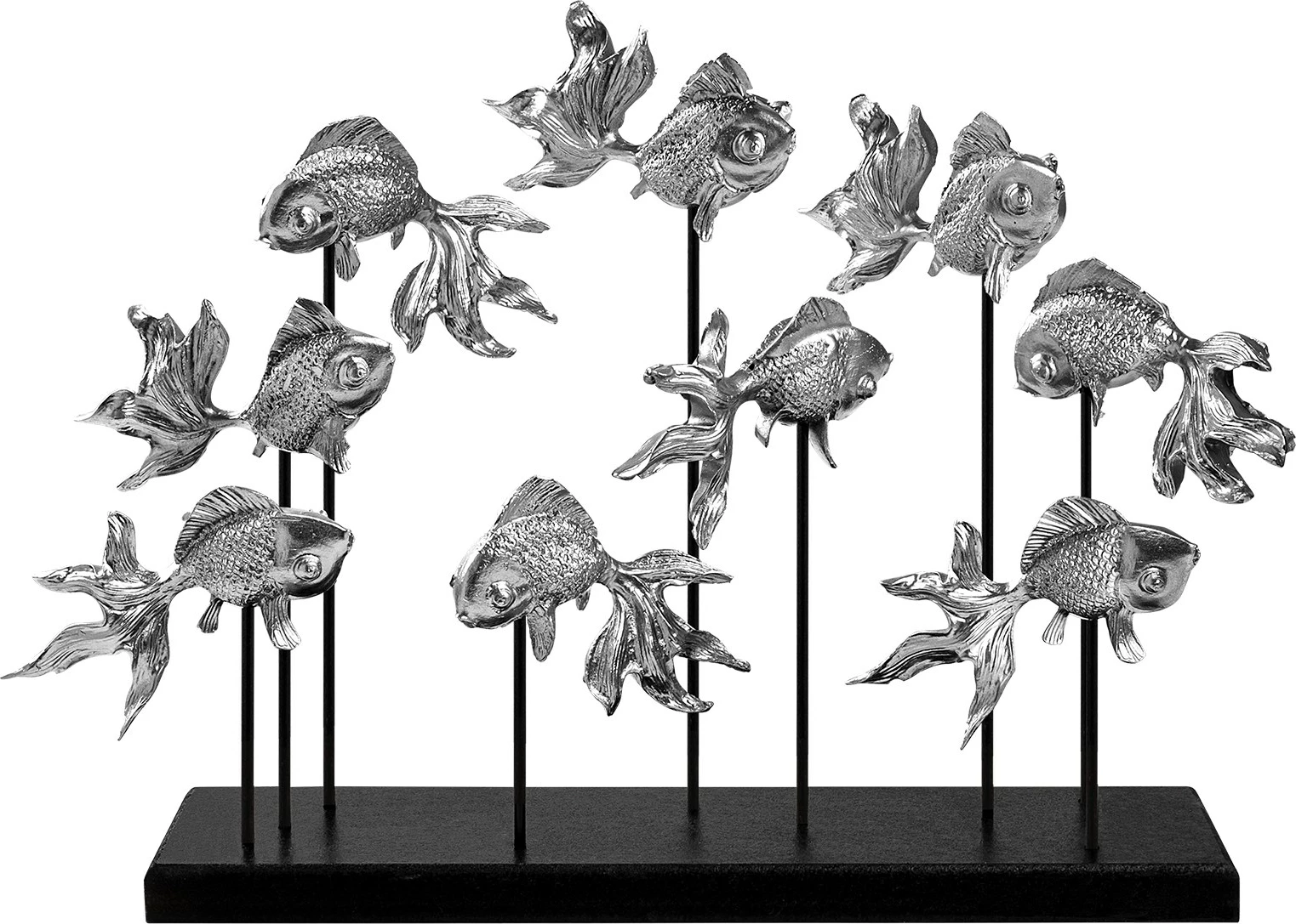Objekt dekorativ Aberto Design, GOLDFISH 3, ngjyrë argjendi