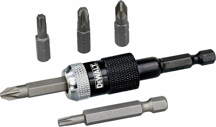 Mbajtës magnetik për bit me bllokim, DeWalt DT71514, 1/4\" (6.35 mm), PZ2/PZ3/T20/T25, set 6 copë