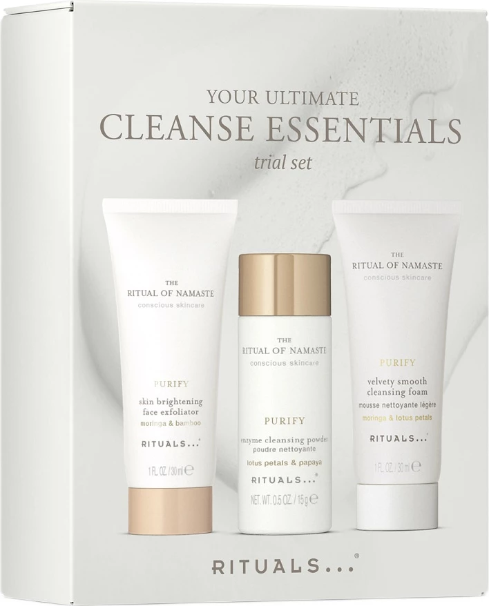Set për pastrim fytyre Rituals Your Ultimate Cleanse Essentials për femra 3 copë