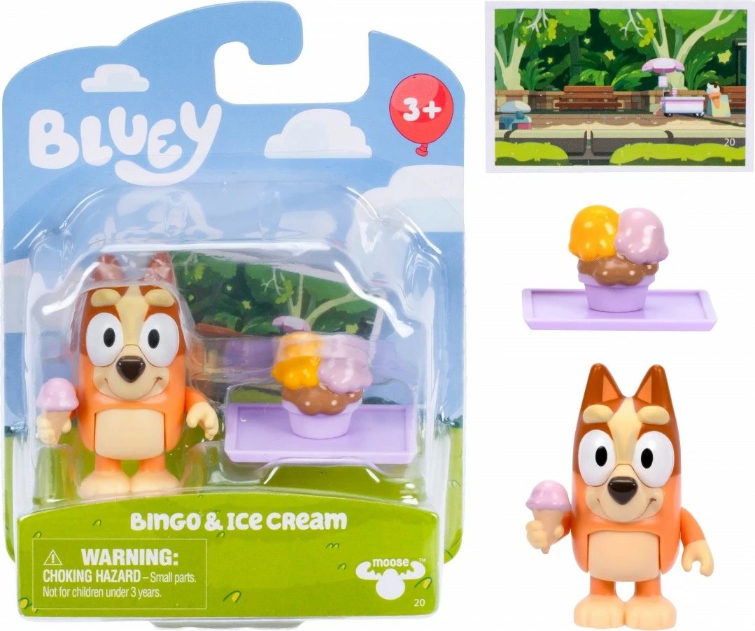 Figurinë Bluey Tm Toys BLU18040, Bingo & Dunny, plastikë, për fëmijë, shumëngjyrëshe, 1 copë