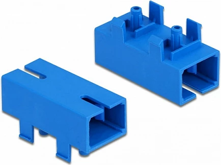 Kuplues fibër optike DeLOCK SC Simplex, femër-femër, single-mode, për PCB, blu