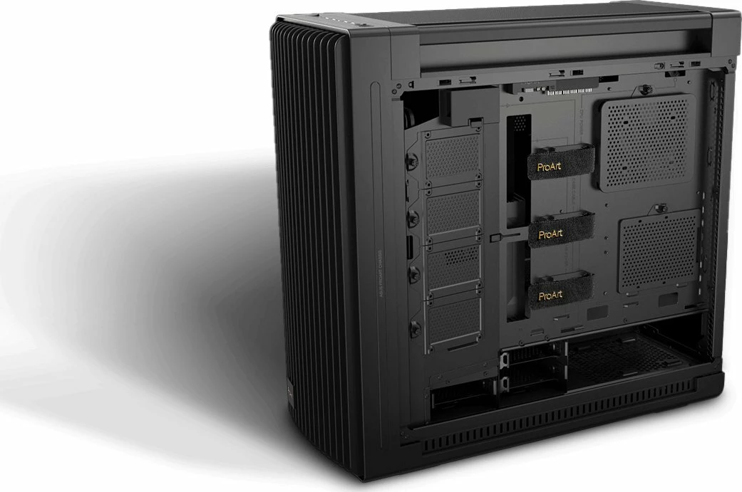Kasë Asus ProArt PA602 (90DC00J0-B09000) midi tower ATX/eATX me 2x200mm + 1x140mm fan, USB Type-C, e zezë