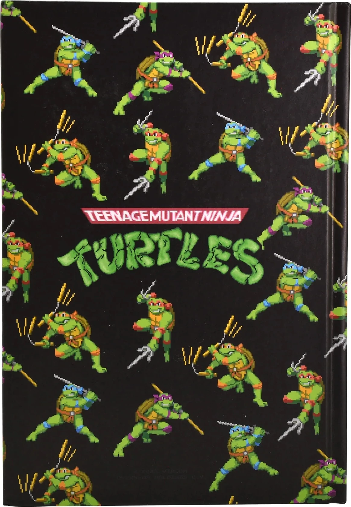 Fletore premium Blue Sky TMNT A5 120 faqe e vijëzuar, 80 g/m², kapak i fortë, e zezë