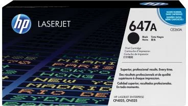 Toner, HP, 647A (CE260A), rendiment 5,500–8,800 faqe, i zi, paketë 1