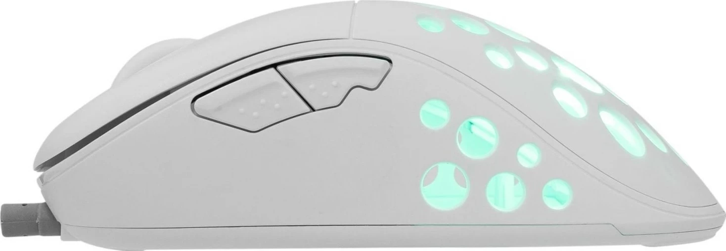 Maus gaming White Shark Azrael, 12800 DPI, RGB, USB, i bardhë