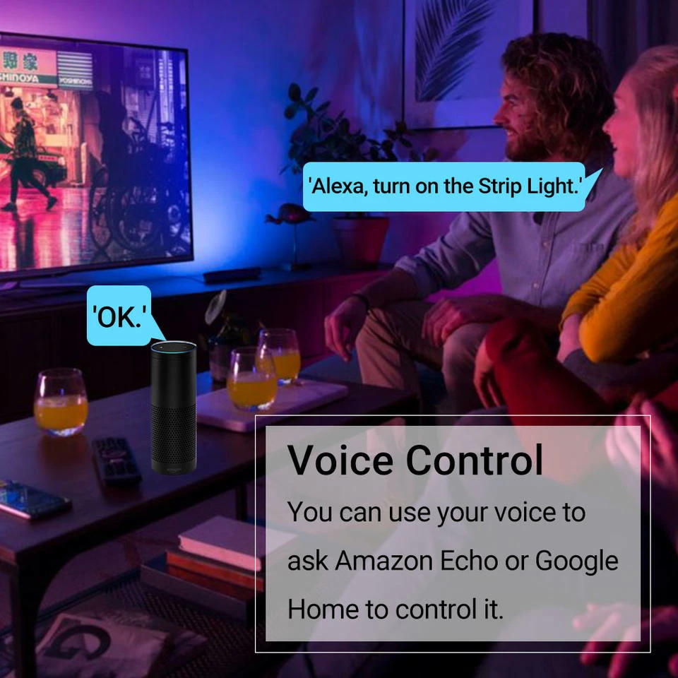 Drita Led SONIT RGBIC 2 Neon-WIFI (Bardhë, 5M 150LED)