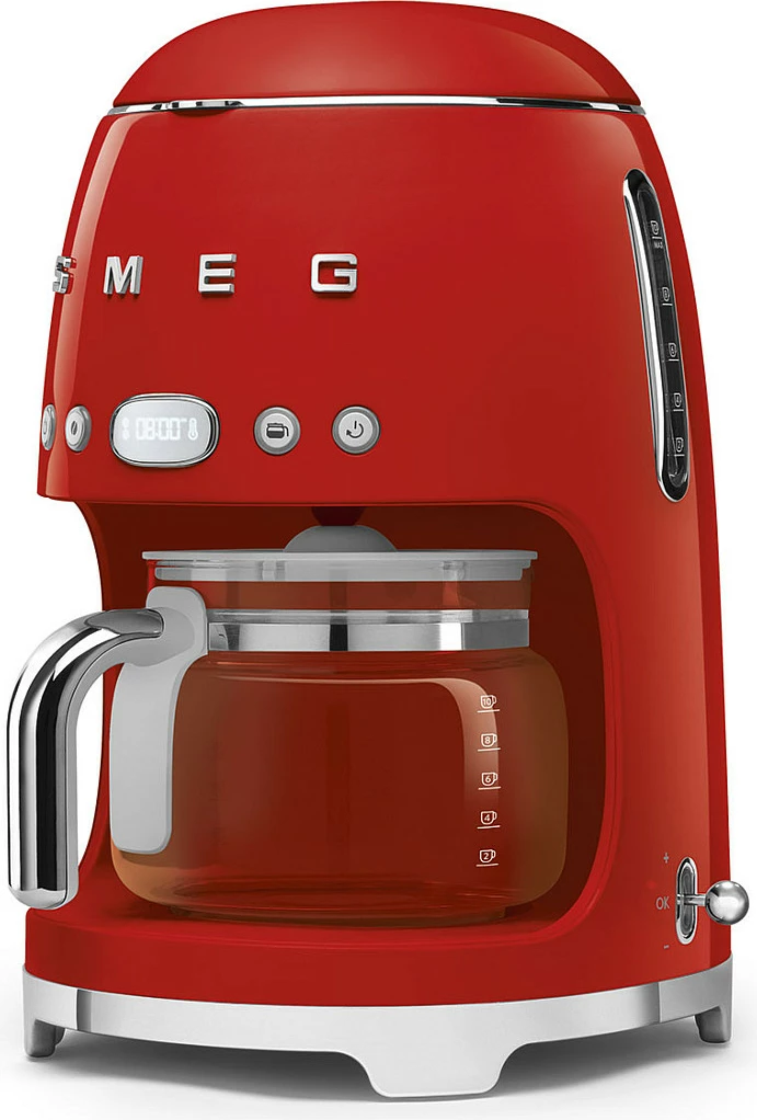 Aparat kafeje SMEG DCF02RDEU, 10 filxhanë, automatik, i kuq